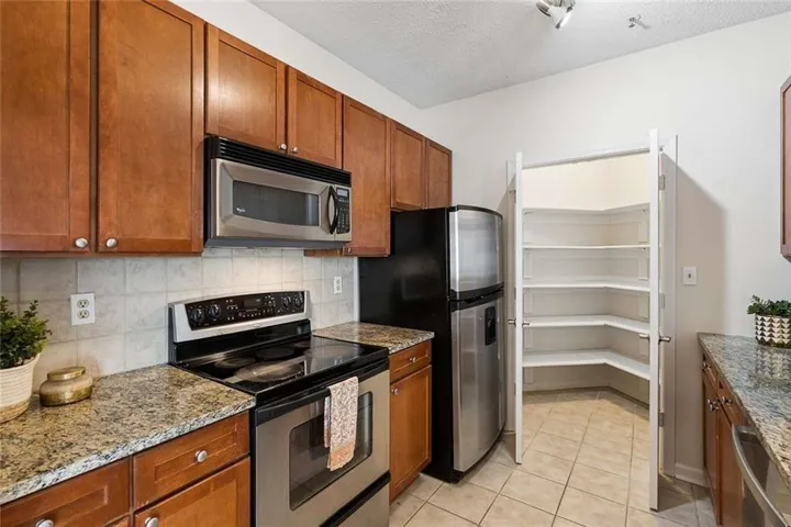 Kitchen with large pantry