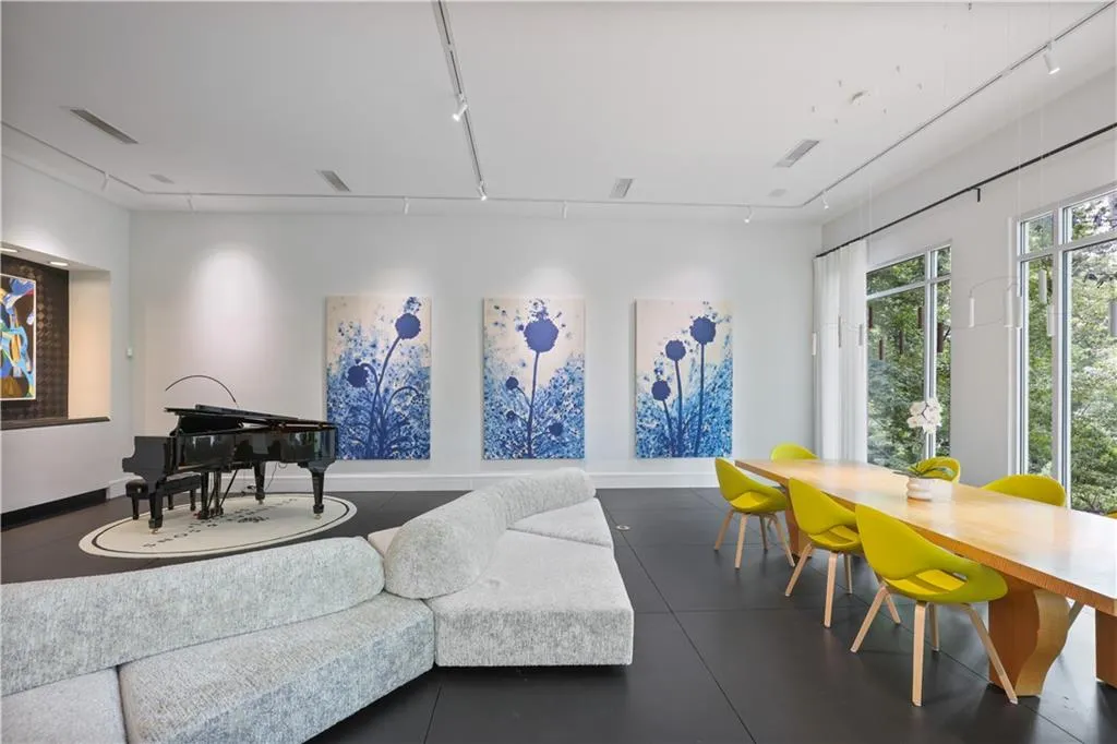 Great light filled rooms with new windows.