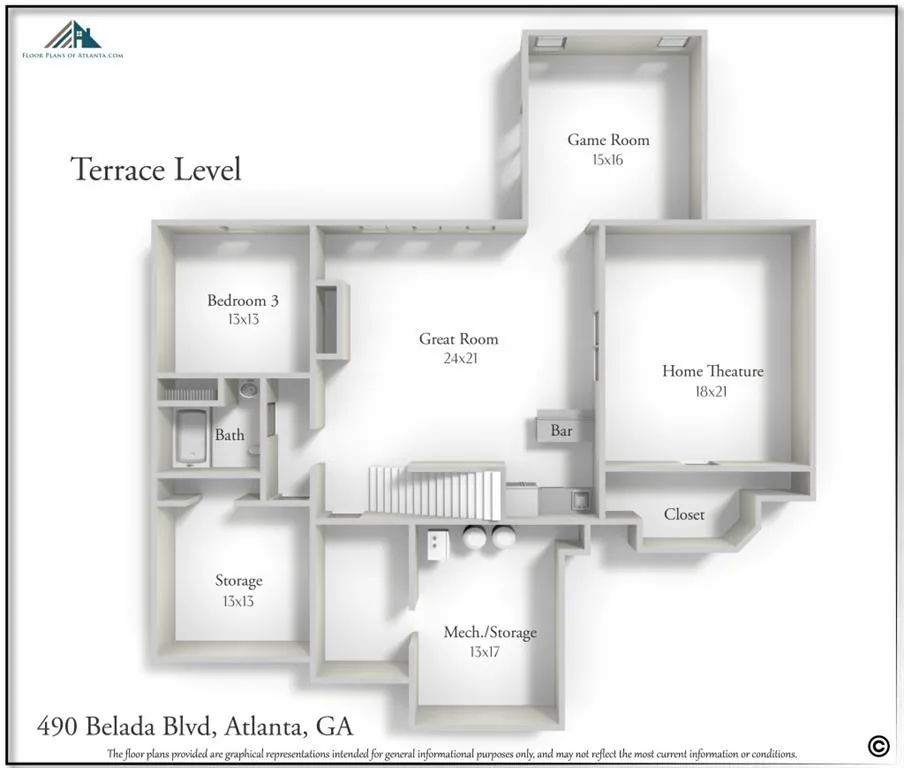 490 Belada Boulevard, Atlanta, Georgia 30342, 7 Bedrooms Bedrooms, ,6 BathroomsBathrooms,Residential,Sold,490 Belada Boulevard,6577861