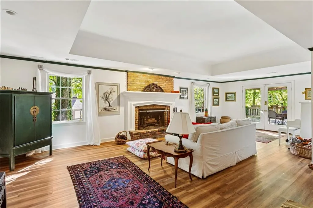 Above-ground terrace-level living area