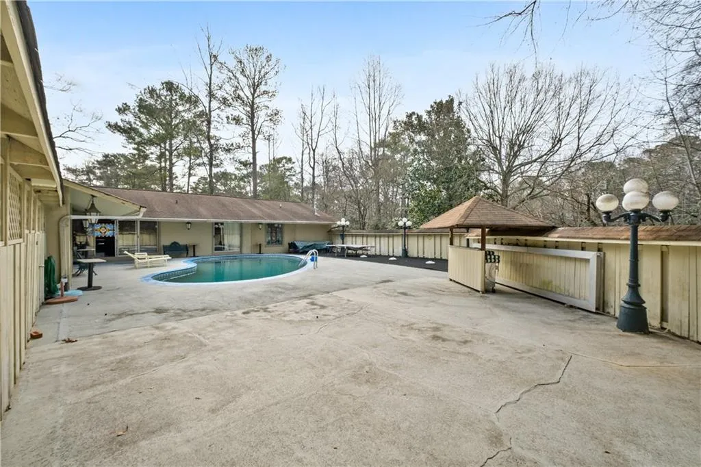View of pool with a patio