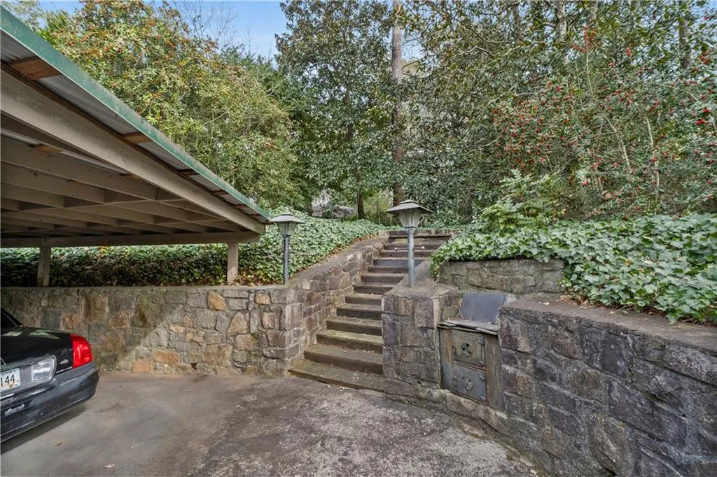 View of patio / terrace featuring stairs