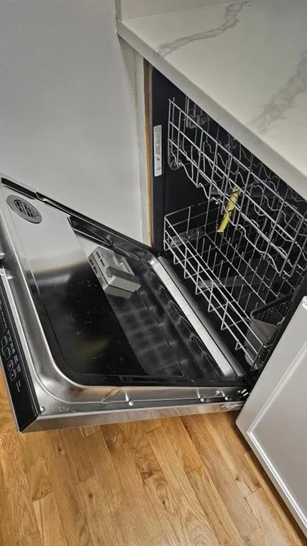 Kitchen view of dishwasher