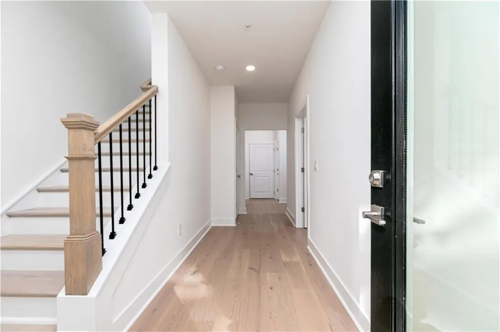 Foyer showing staircase to second floor.