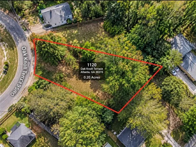 0.20-acre lot with mature trees