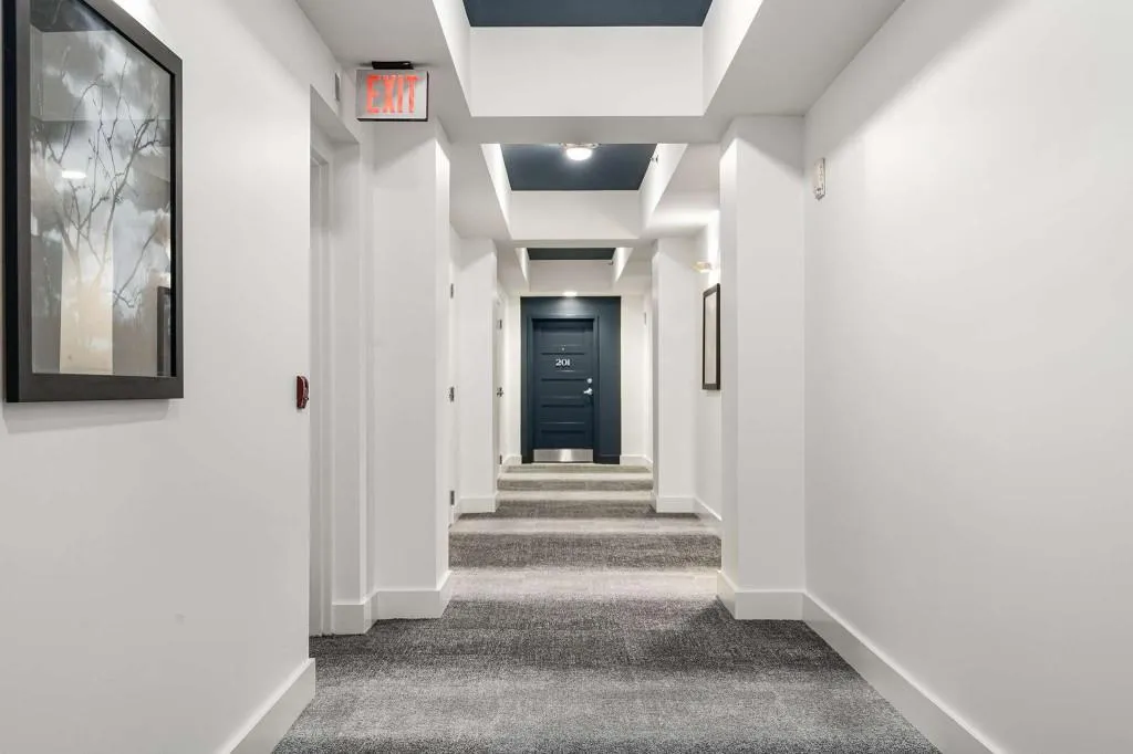 Second Floor Hallway To Unit 201