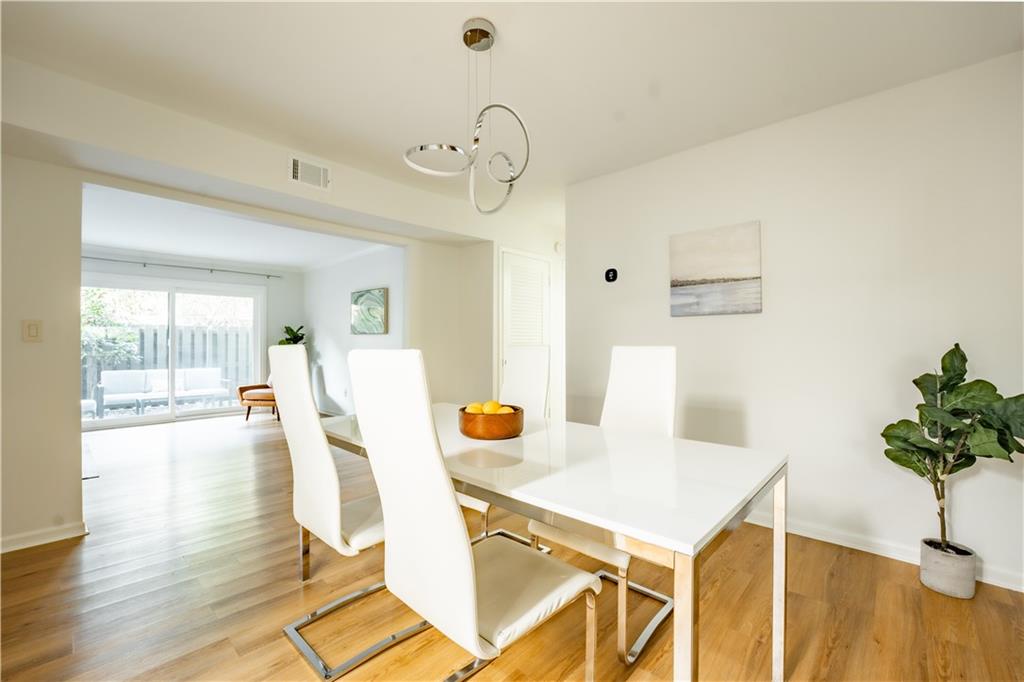 Dining room featuring light hardwood / wood-style flooring