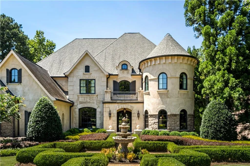 French country style house with a balcony