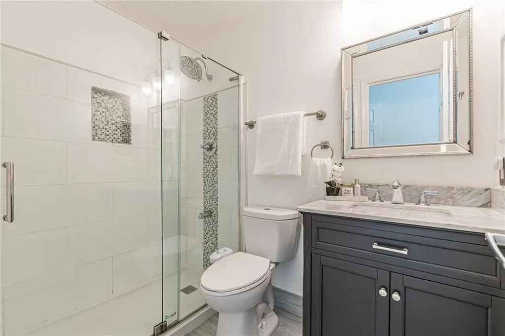 Bathroom with stand up shower- Master Bathroom