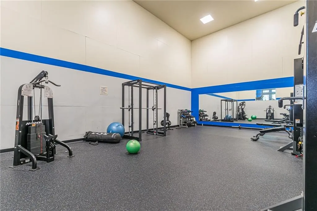 View of workout area
