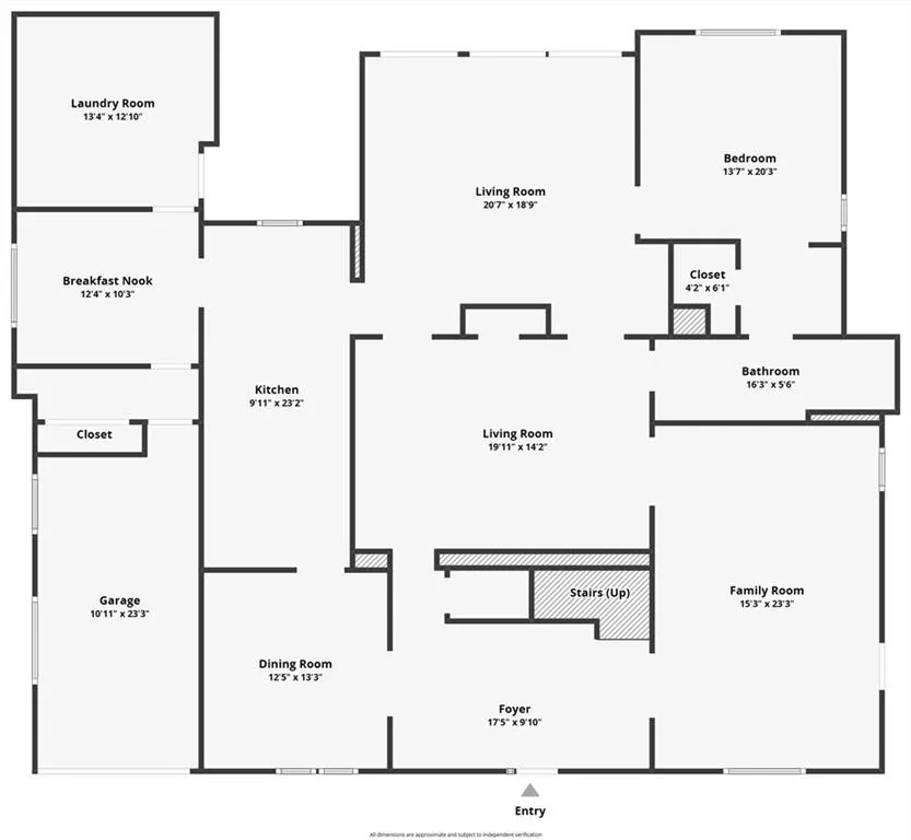 View of room layout