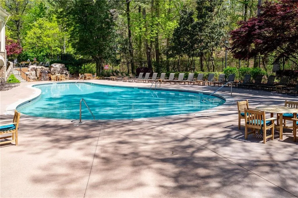 View of pool with a patio area