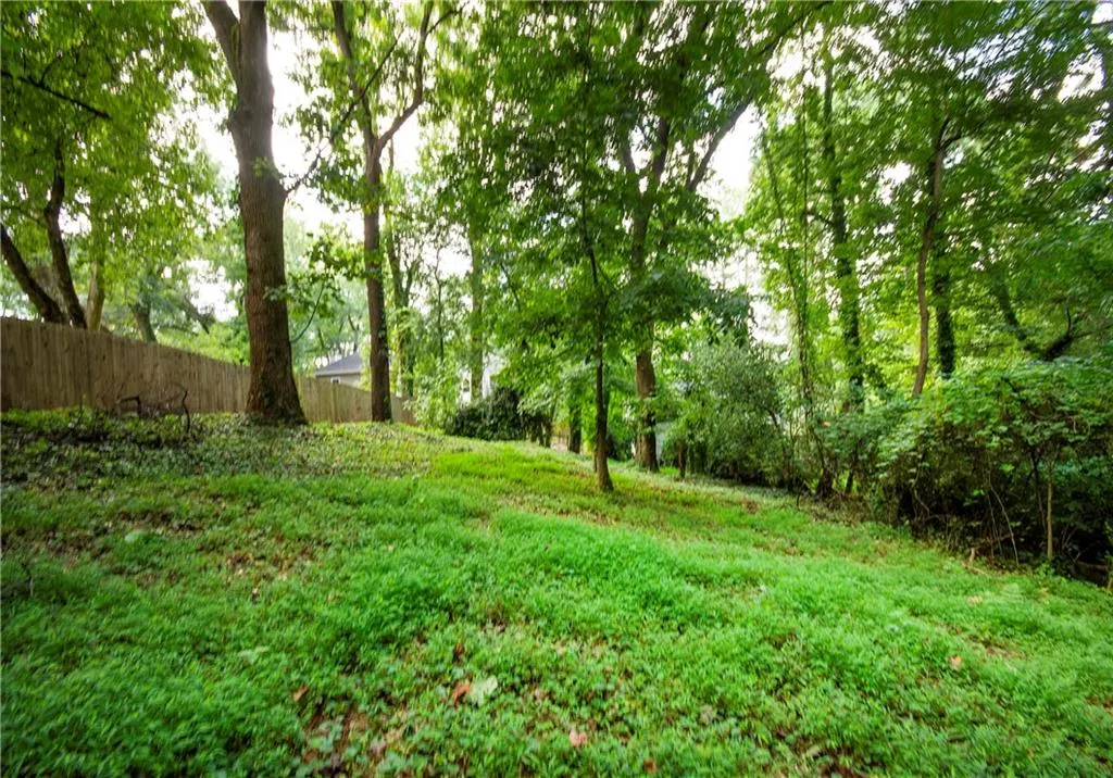 View of yard featuring view of scattered trees