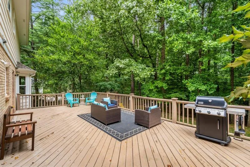 Another view of the large inviting deck.