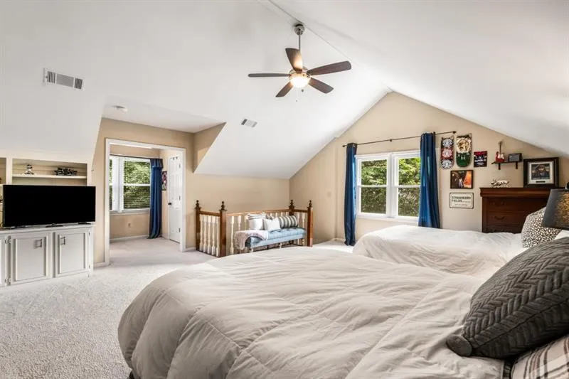 Second view of the upstairs bedroom.