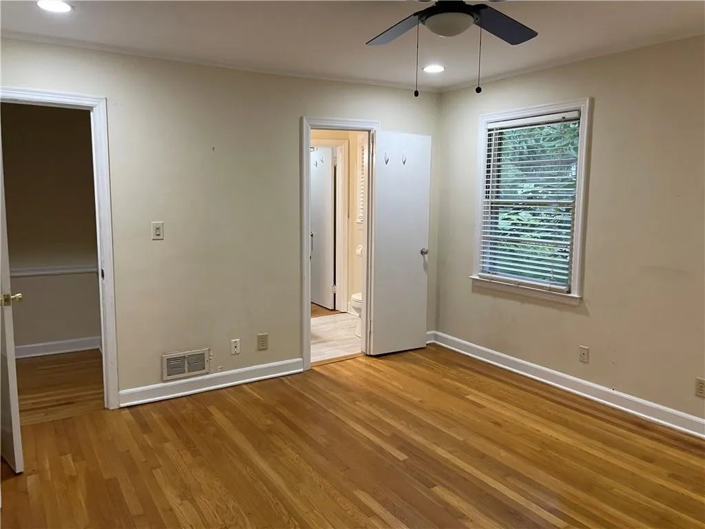 Bedroom 3 - Door to ensuite bath in far corner.