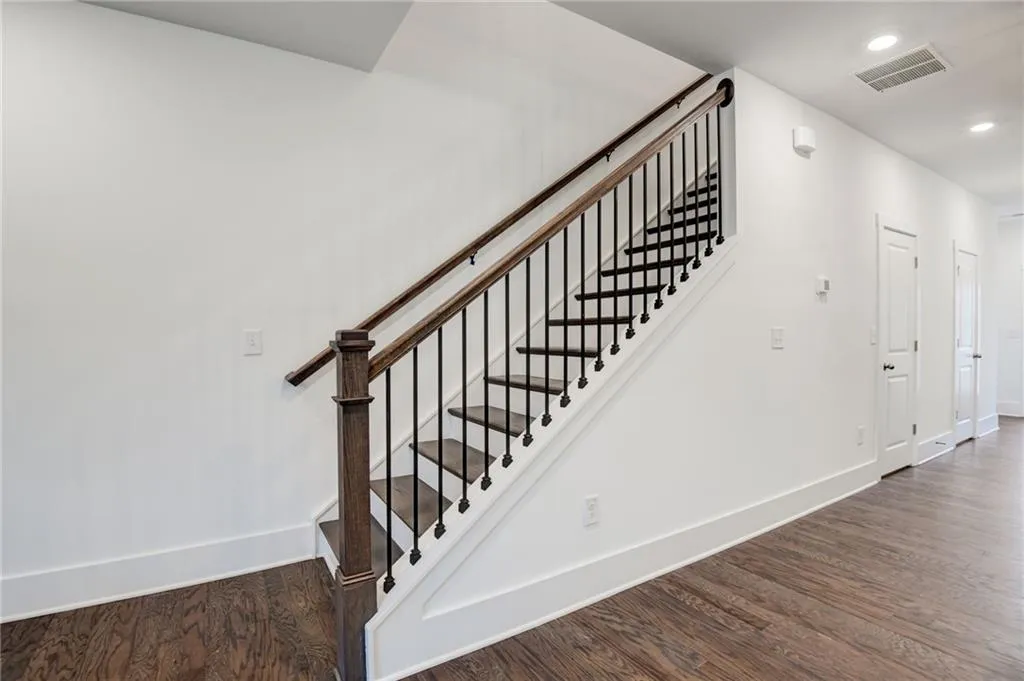 Stairs to 2nd floor. Photo example only not actual home.