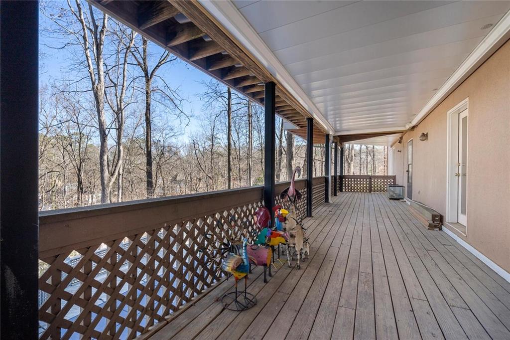 View of wooden terrace