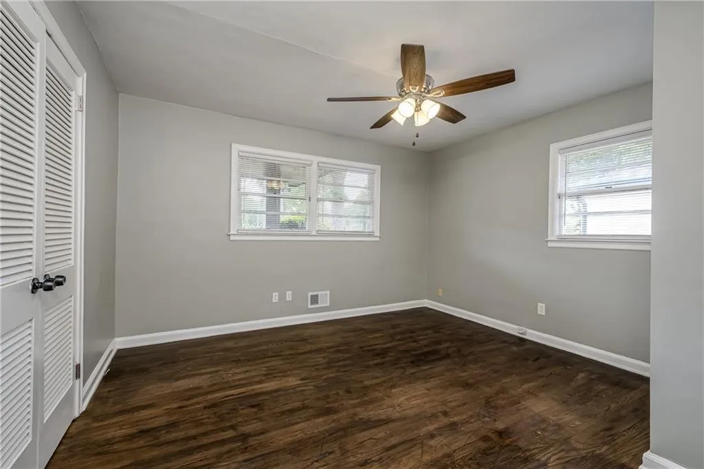 Nicely sized bedroom #2 at the front of the house