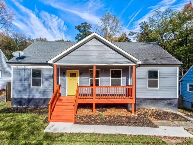 Bungalow-style home featuring covered porch