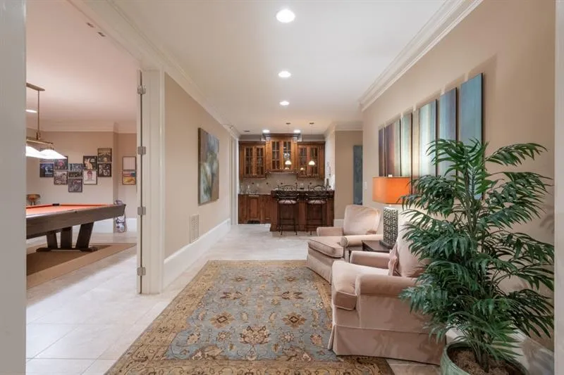 View into Billiard room
