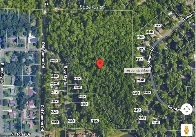 Aerial view of property's location