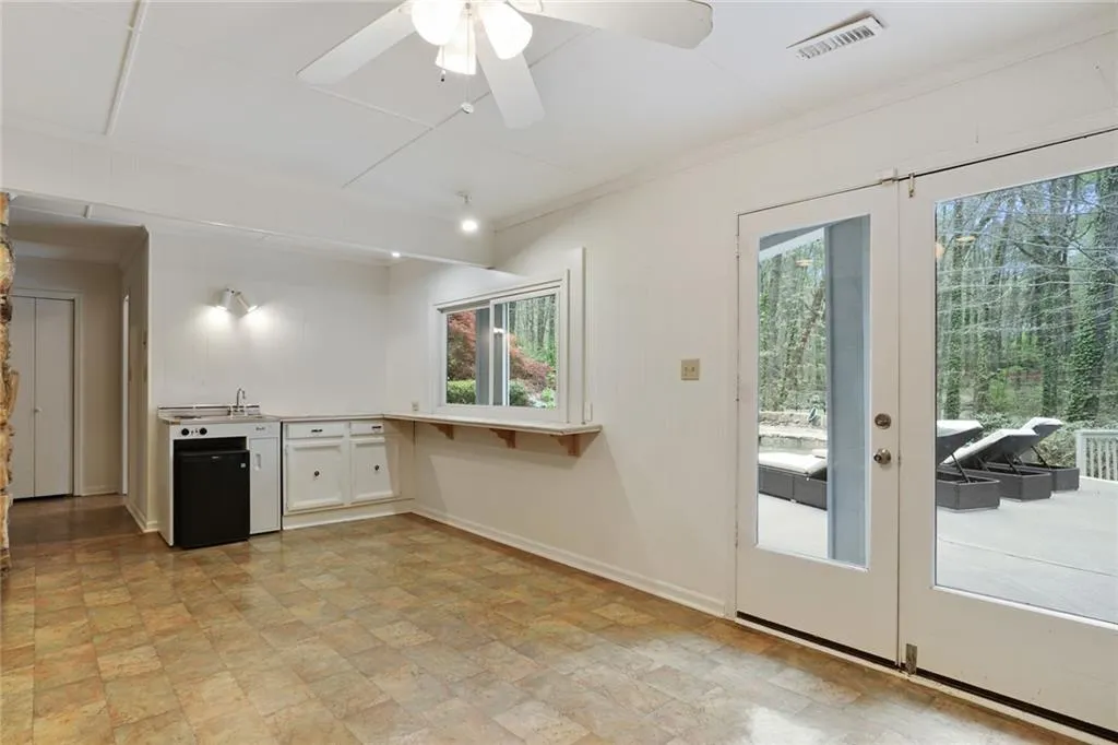 Pool Room Area with AMPLE storage space