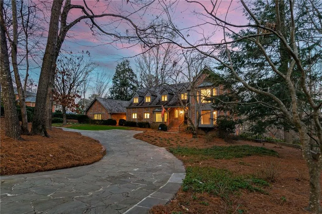 Evening view greets you as you arrive home.