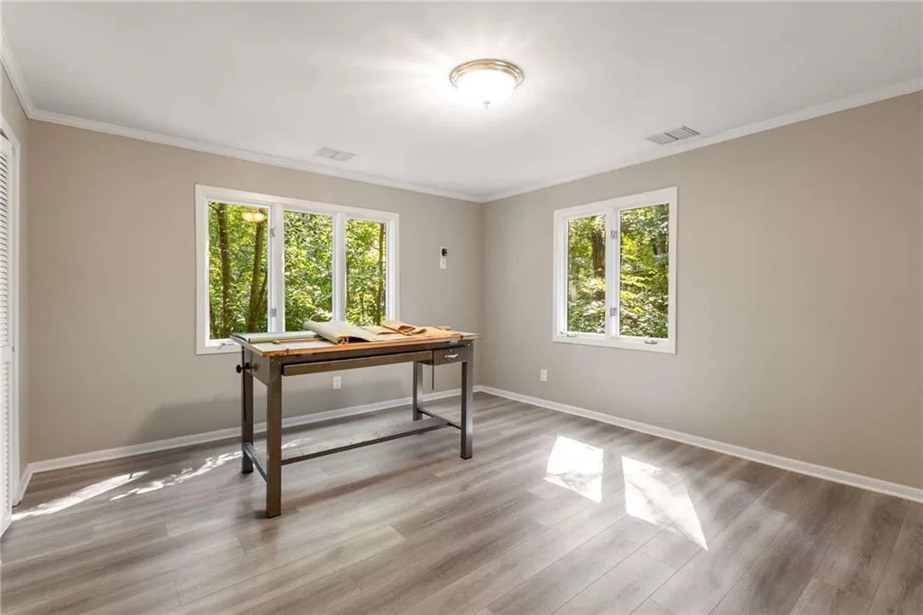 Bedroom on terrace level.