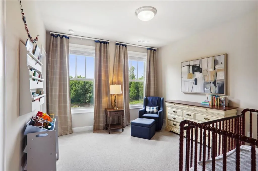 Secondary bedroom upstairs with private bath and walk-in closet