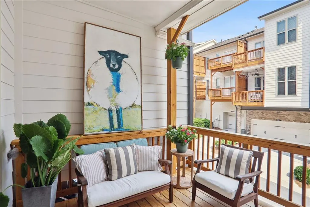 View of 2nd story deck with waterproof underdecking