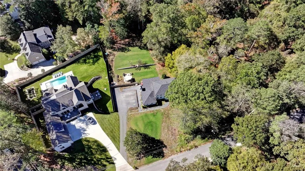 View from above of property