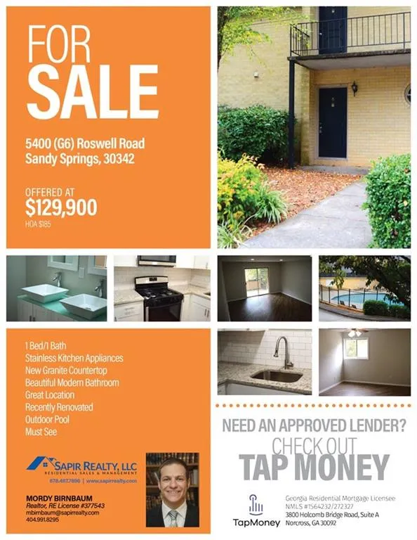 5400 Roswell Road Unit G6, Atlanta, Georgia 30342, 1 Bedroom Bedrooms, ,1 BathroomBathrooms,Residential,Sold,5400 Roswell Road Unit G6,6608603