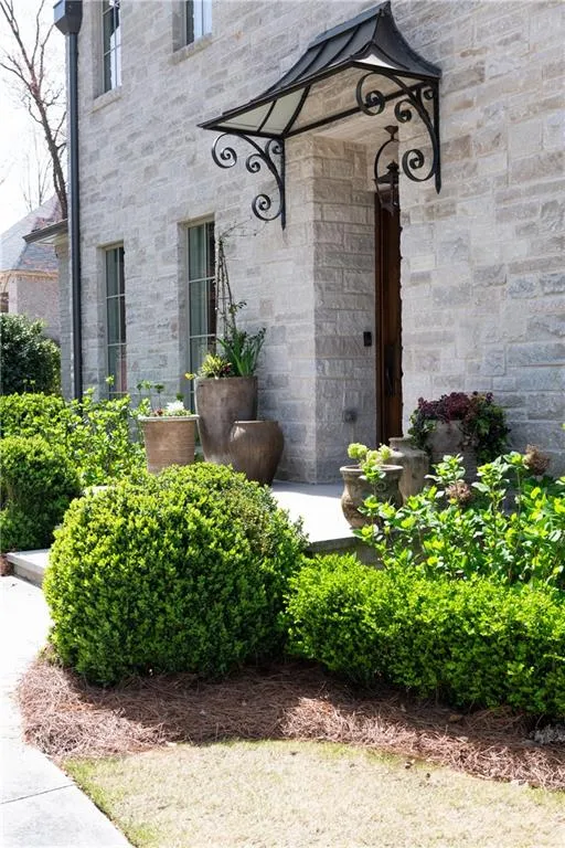 Custom Iron Canopy over Front Door