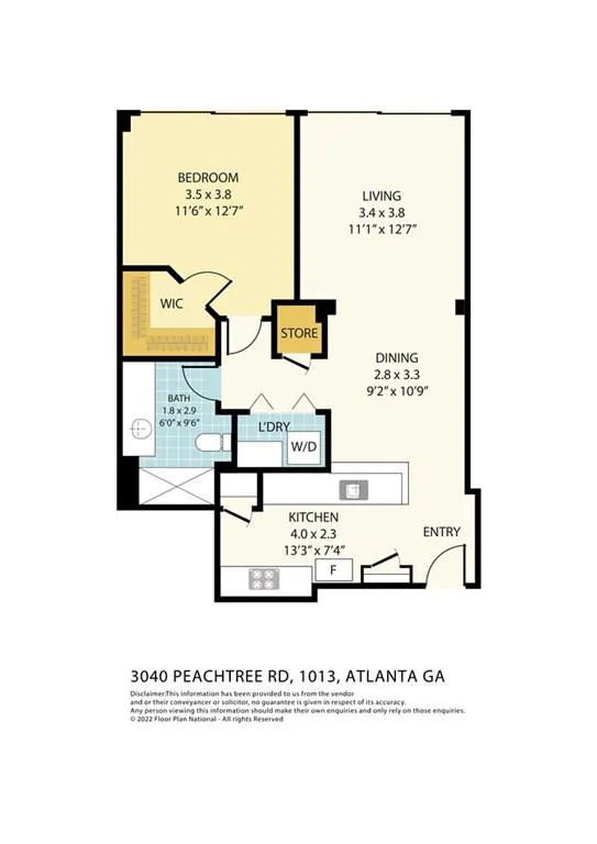 3040 Peachtree Road Nw Unit 1013, Atlanta, Georgia 30305, 1 Bedroom Bedrooms, 0 ,1 BathroomBathrooms,Residential,For Sale,3040 Peachtree Road Nw Unit 1013,7742848
