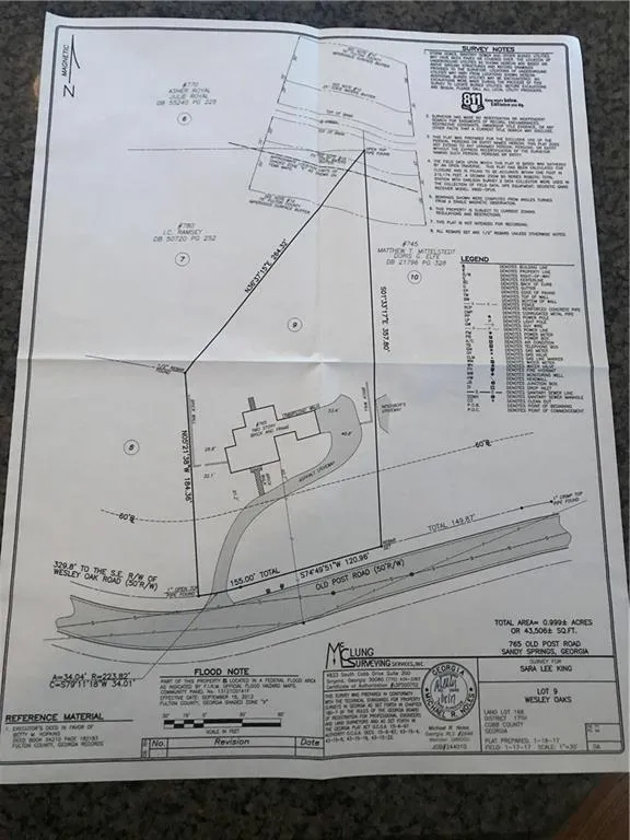 765 Old Post Road, Sandy Springs, Georgia 30328, ,Land,Sold,765 Old Post Road,5849591