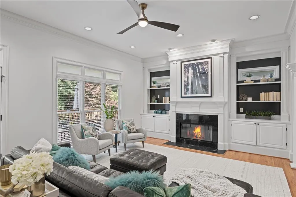 Lots of natural light and views of the private backyard