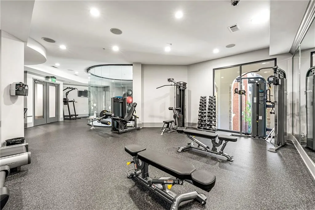 Modern fitness center