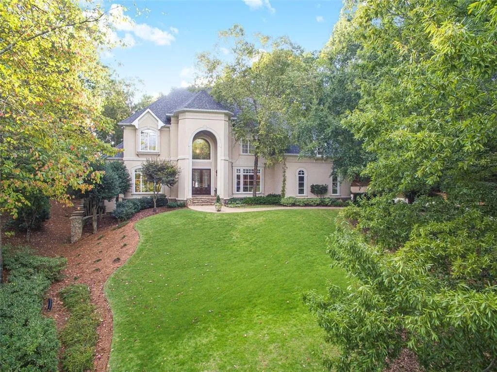 Sitting on a slight hill for great curb appeal