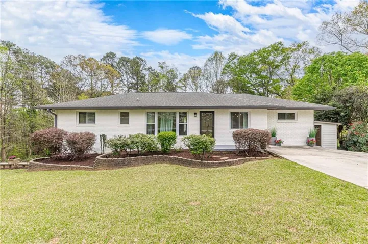 Newly painted exterior with beautiful landscaping