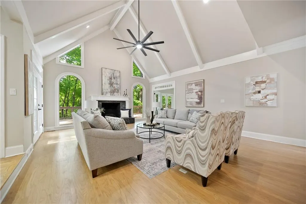 Beautiful living room with tons of natural light