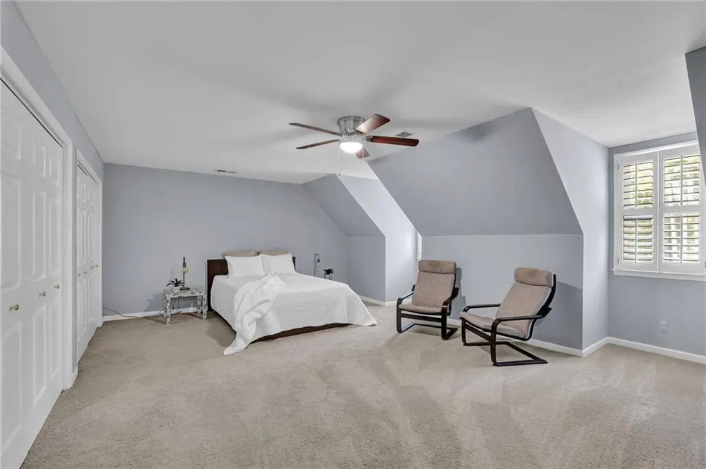 Secondary Bedroom with two large closets