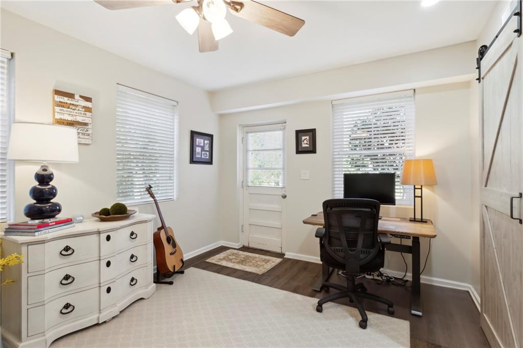 Lower level bonus room perfect for office, fitness area, guest bedroom. Access to full bath, large storage closet and unfinished storage area