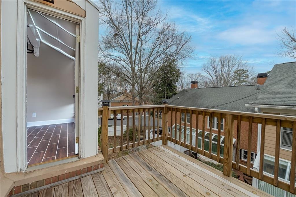 View of deck