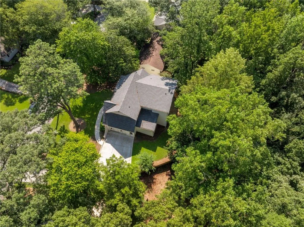 View from above of property