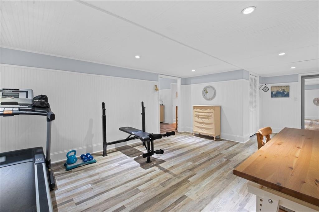 Terrace level exercise room