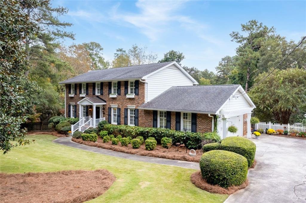 Front view of home and front yard