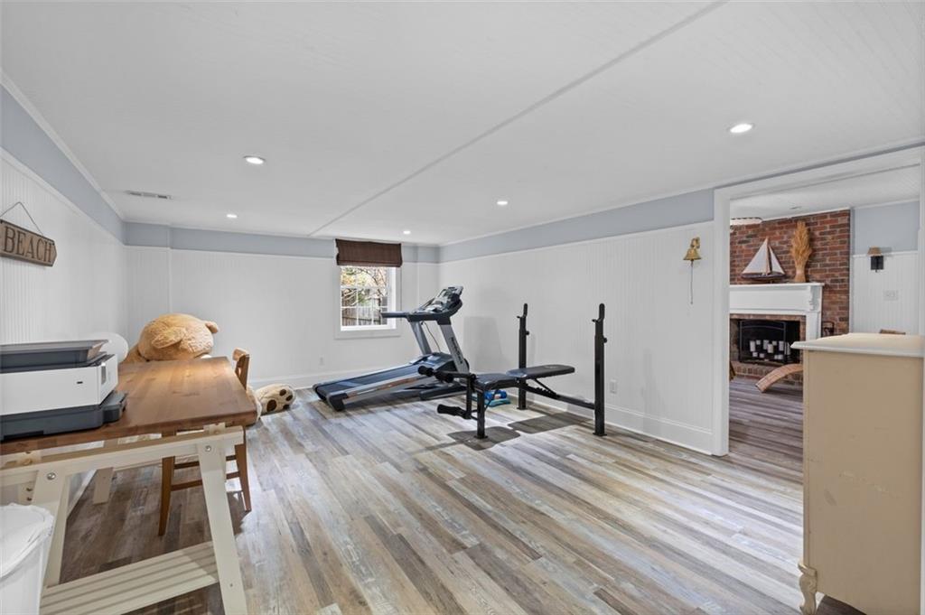 Terrace level exercise room