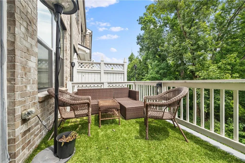 Balcony with an outdoor living space