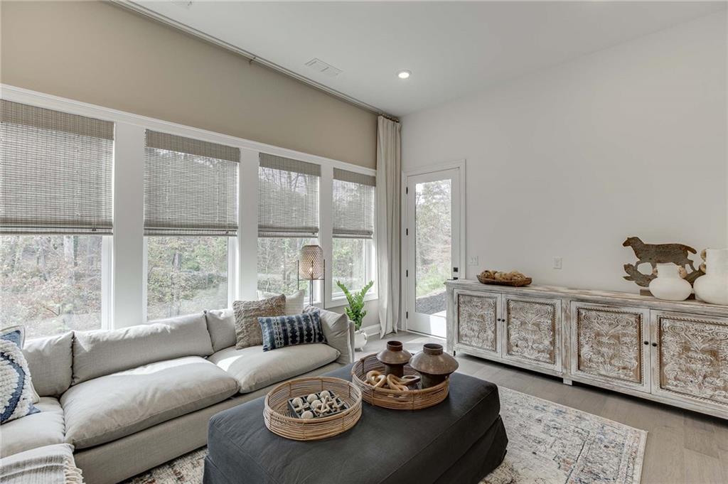 The bonus room in the basement has great private space for entertaining!